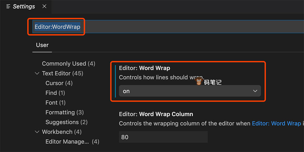 VsCode自动换行WordWrap