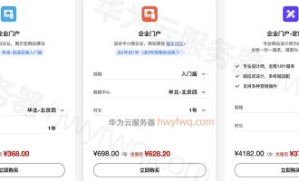 华为云建站怎么样？上千款网站模板和网站版本区别价格表